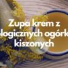 Zupa krem z ekologicznych ogórków kiszonych